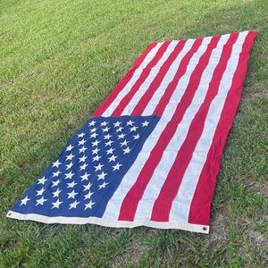 USA cotton memorial flag